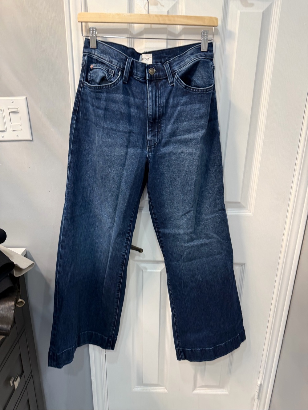 Hudson Jolene Wide Leg Jeans Blue Waist 26